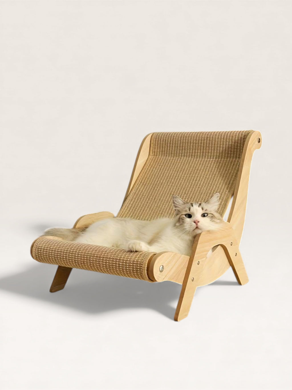 2 In 1 Cat Lounge Hammock with Scratching Post
