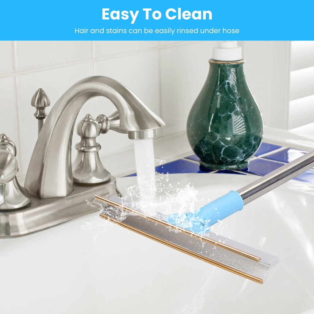 Pet Hair Removal Rake With Adjustable Telescopic Rod for Dogs and Cats