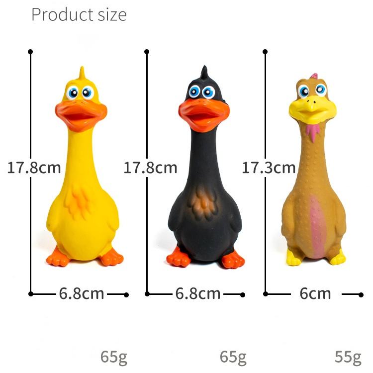 3pcs Latex Screaming Chicken Toys for Dog