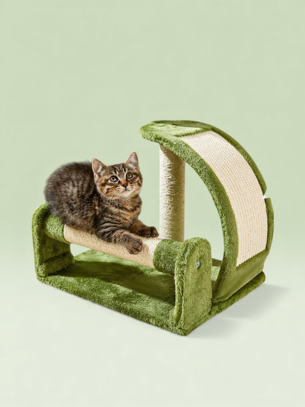 Cactus Shape Natural Sisal Rope Green Cat Scratching Post